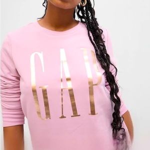 Pink gap logo sweater